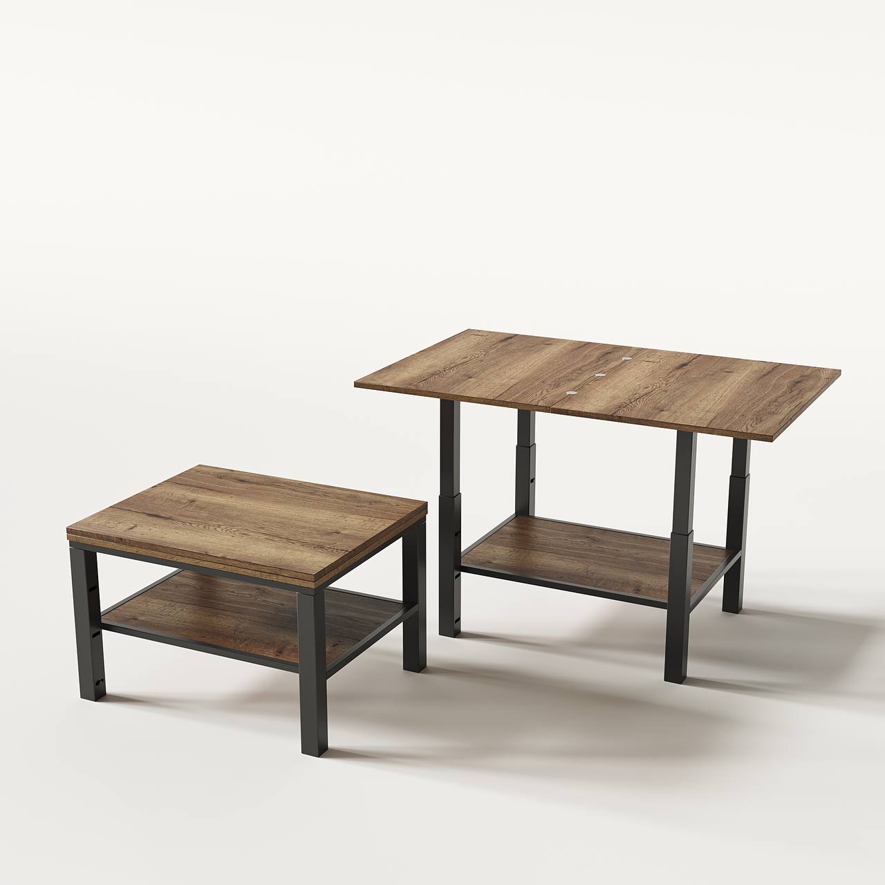 Журнальный стол Н1 с регулировкой высоты и изменяющимся размером столешницы